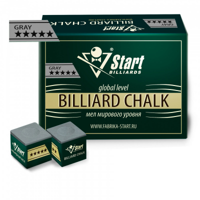Мел Startbilliards 5 звезд серый (72шт)